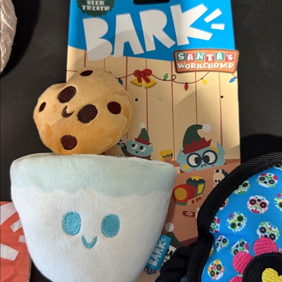Bark Colorful Skull and Christmas Dog Toy Set with treats! NWT. Get all 3! - Picture 4 of 5